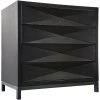 Cabinets CFC Furniture Diamante Nightstand, Walnut
