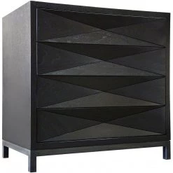 Cabinets CFC Furniture Diamante Nightstand, Walnut