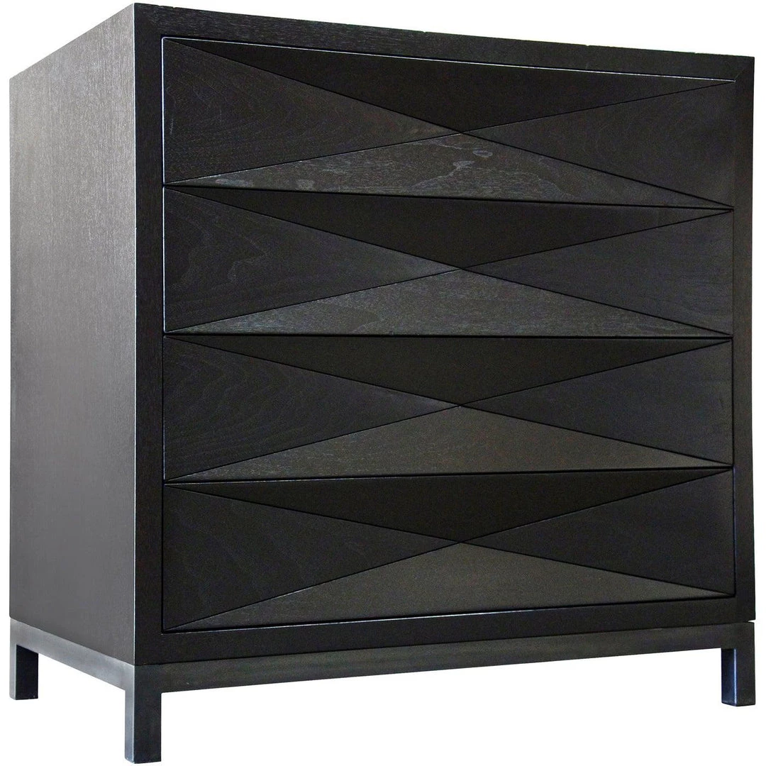 Cabinets CFC Furniture Diamante Nightstand, Walnut
