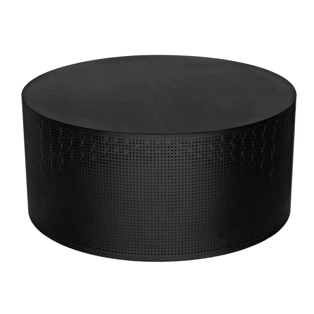 Noir Furniture Dixon Coffee Table, Black Metal