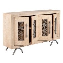 Olde Door Company New Orleans Cabinet White Washed