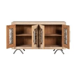 Olde Door Company New Orleans Cabinet White Washed