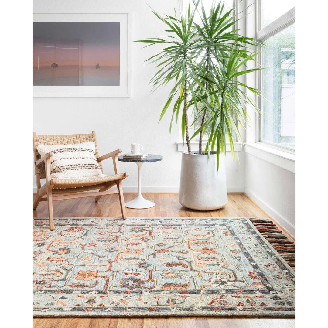 Loloi Rugs Elka Rugs By Loloi - ELK-01 - Sky / Multi