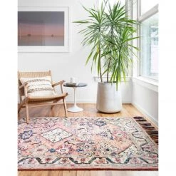 Loloi Rugs Elka Rugs By Loloi - ELK-04 - Pink / Multi