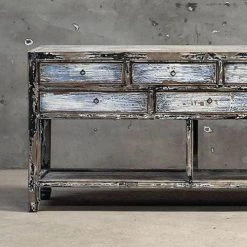 Organic Restoration Shanxi Multi Drawer Elm Console