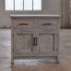 Organic Restoration Bedside Cabinet In Reclaimed Wood