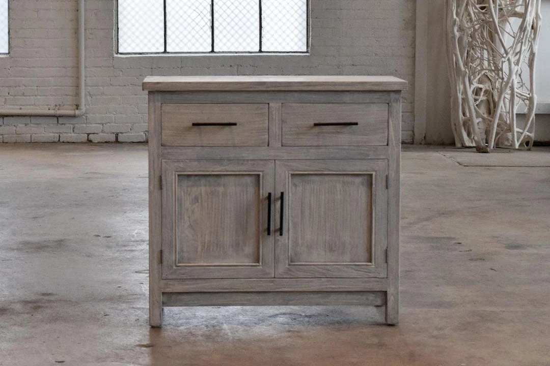 Organic Restoration Bedside Cabinet In Reclaimed Wood