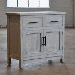 Organic Restoration Bedside Cabinet In Reclaimed Wood