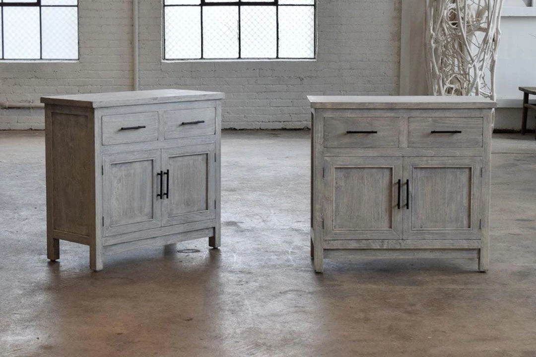 Organic Restoration Bedside Cabinet In Reclaimed Wood