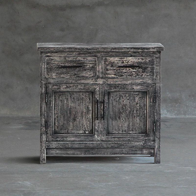 Organic Restoration Bedside Cabinet In Reclaimed Wood