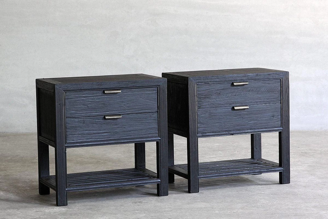 Organic Restoration Reclaimed Elm Bedside Cabinet