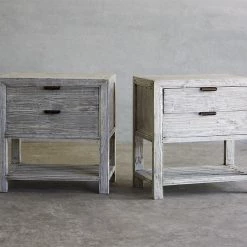 Organic Restoration Reclaimed Elm Bedside Cabinet