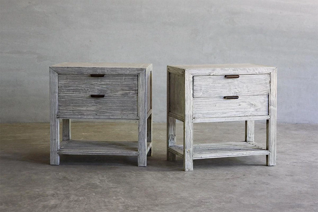 Organic Restoration Reclaimed Elm Bedside Cabinet