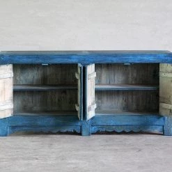 Organic Restoration Weathered Blue Gansu Buffet