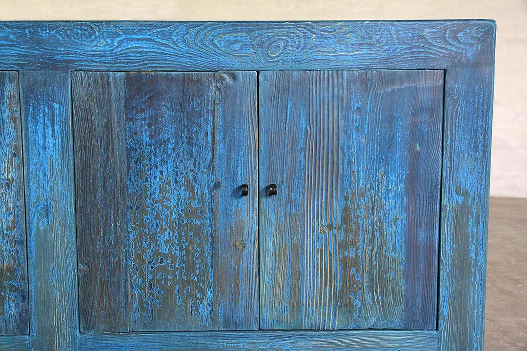 Organic Restoration Weathered Blue Gansu Buffet