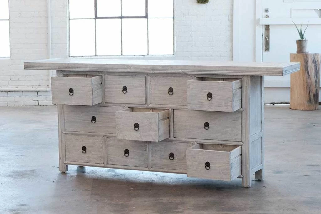 Organic Restoration Light Elm Reedition Gansu Buffet