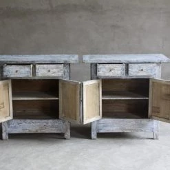 Organic Restoration Reedition Reclaimed Wood Cabinet