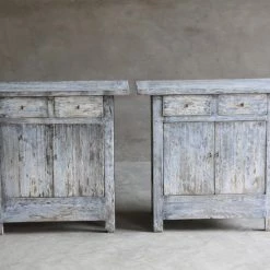 Organic Restoration Reedition Reclaimed Wood Cabinet