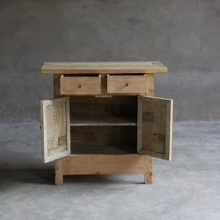 Organic Restoration Reedition Reclaimed Wood Cabinet