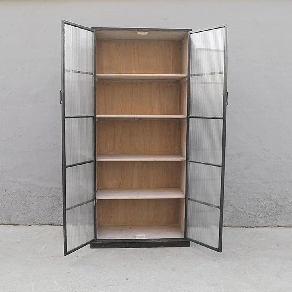 Organic Restoration Corrugated Glass Cabinet