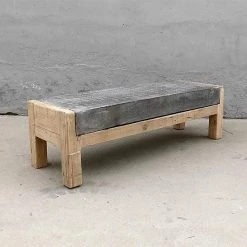 Organic Restoration Furniture Antique Brick Tabletop On A Natural Pine Base