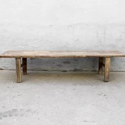 Organic Restoration Antique, Natural Walnut Bench