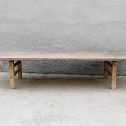 Organic Restoration Furniture Antique, Natural Elm Coffee Table