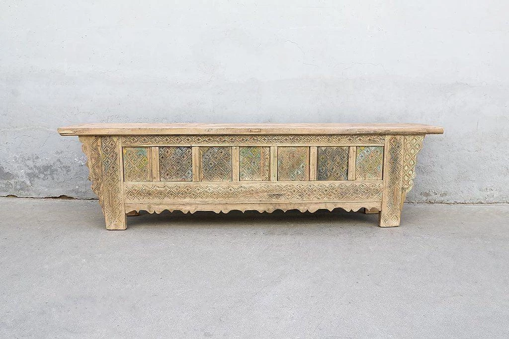 Organic Restoration Furniture Hand Carved Cabinet