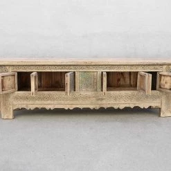 Organic Restoration Furniture Hand Carved Cabinet