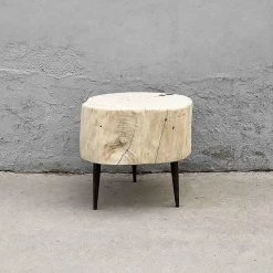 Organic Restoration Furniture Salvaged Poplar Round Table