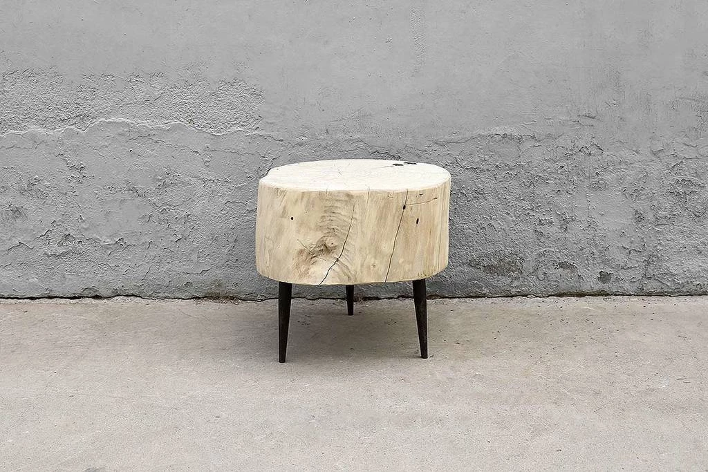 Organic Restoration Furniture Salvaged Poplar Round Table