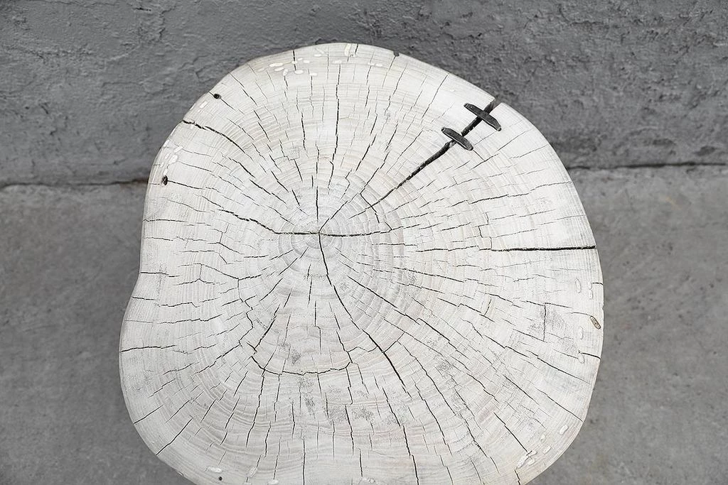 Organic Restoration Furniture Salvaged Poplar Round Table