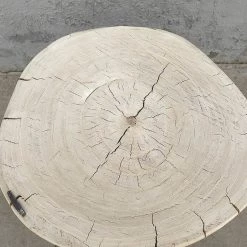 Organic Restoration Reedition Poplar Round Table Furniture