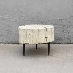 Organic Restoration Natural Poplar Round Table