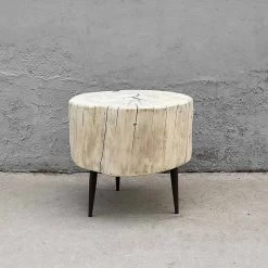 Organic Restoration Furniture Reclaimed Poplar Round Table