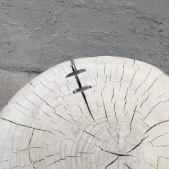 Organic Restoration Reedition Poplar Round Table Furniture