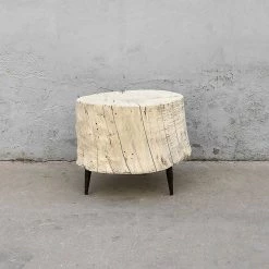 Organic Restoration Reclaimed Poplar Round Table Furniture