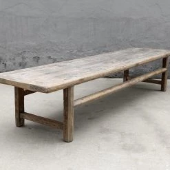Organic Restoration Salvaged Elm Coffee Table