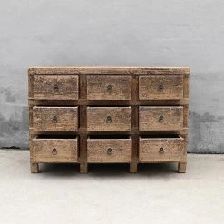 Organic Restoration Reedition Multi Drawer Cabinet