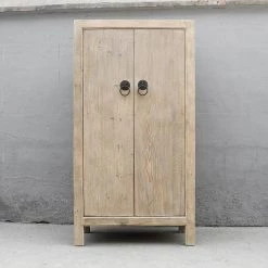 Organic Restoration Tall Reclaimed Pine Cabinet