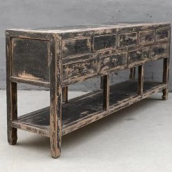 Organic Restoration Black And Tan Console