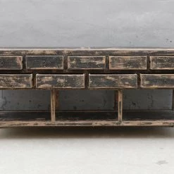 Organic Restoration Black And Tan Console