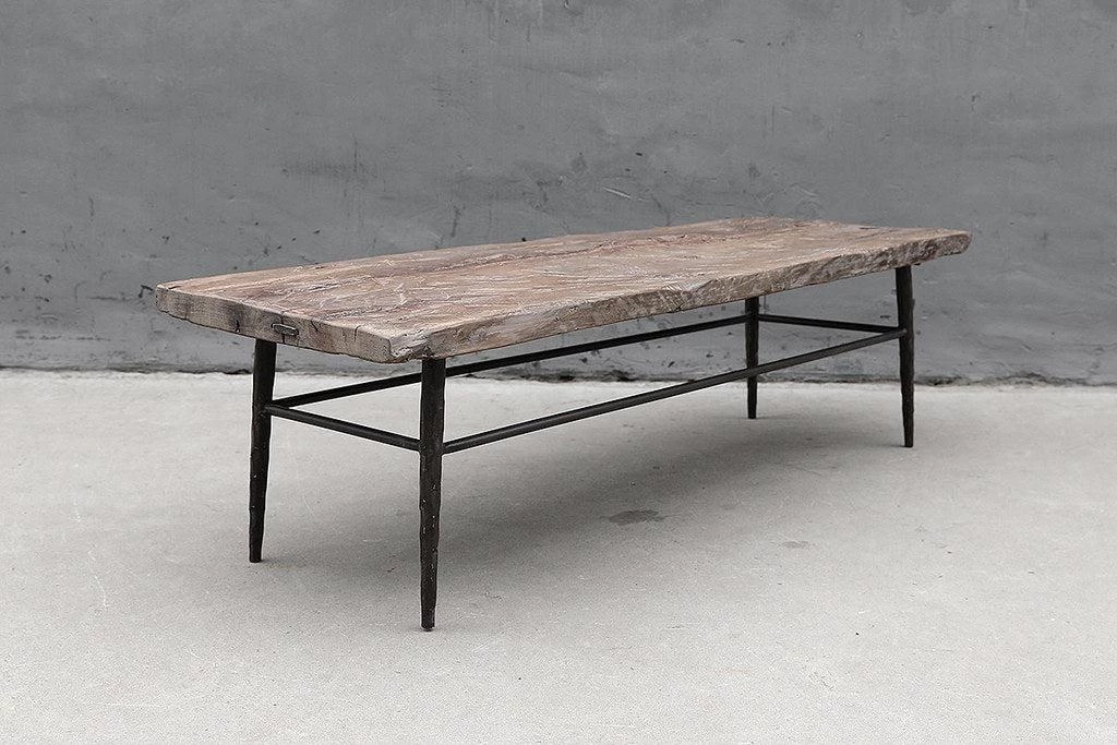 Organic Restoration Furniture Hammered Leg Coctail