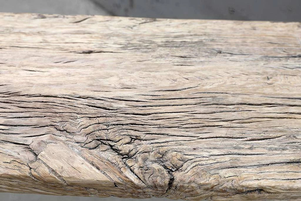 Organic Restoration Hammered Leg Console