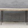 Organic Restoration Hammered Leg Console