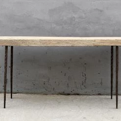 Organic Restoration Hammered Leg Console