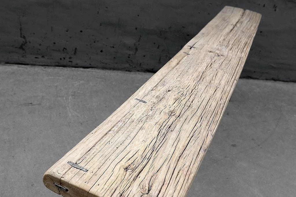 Organic Restoration Hammered Leg Console