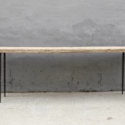 Organic Restoration Hammered Leg Console