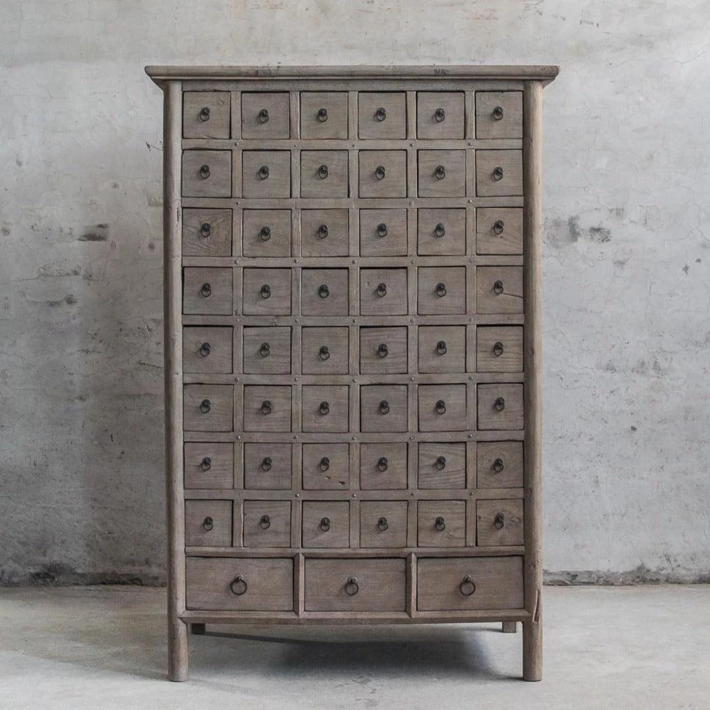 Organic Restoration Antique Asian Apothecary Chest