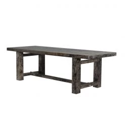 Organic Restoration Reclaimed Elm Dining Table - Straight Frame Leg